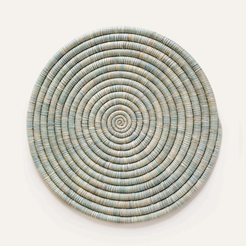 Mixed Raffia Flat Platter