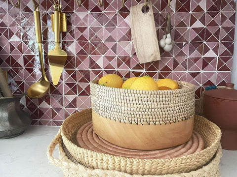 Copabu Wooden + Woven Tray