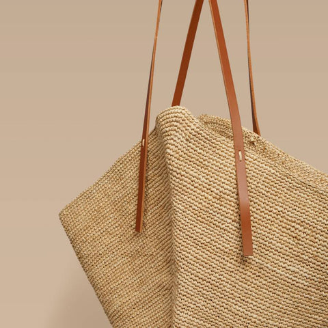 Bibiri Crochet Raffia Tote