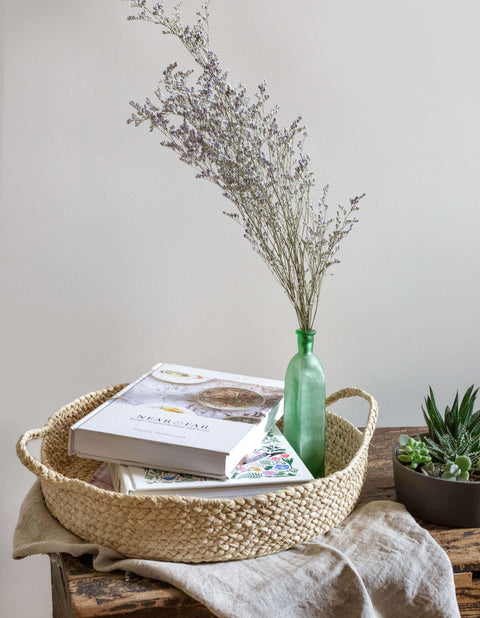 Braided Raffia Tray