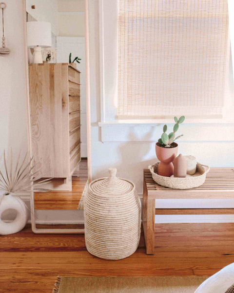 Braided Raffia Tray
