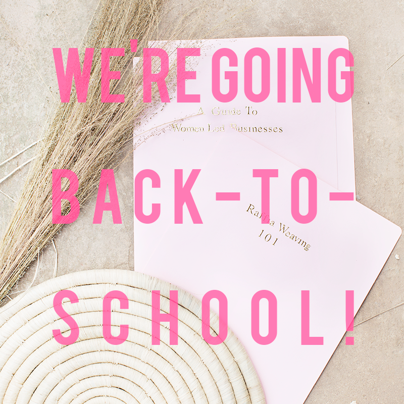 We're Going Back-To-School!