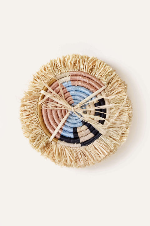 Abstract Form Fringe Set of 4 Coasters Indego Africa