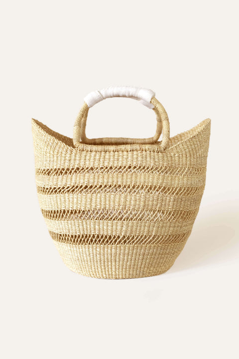 Bolga Open Weave Basket