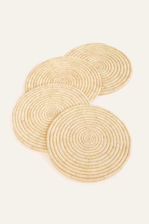 Natural Raffia Placemat - Set of 4