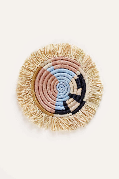 Abstract Form Fringe Set of 4 Coasters Indego Africa