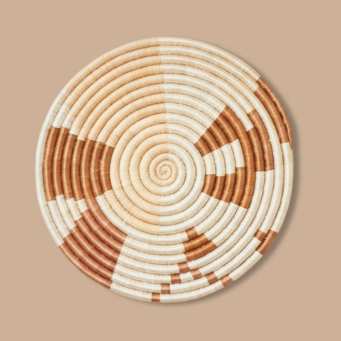 Abstract Form Platter in White