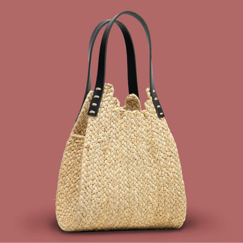 Mini Embe Braided Raffia Tote