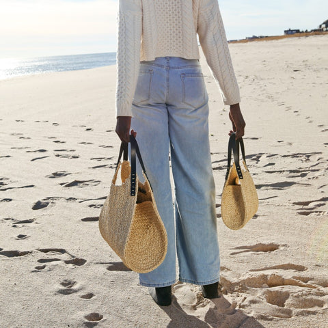 Mini Embe Braided Raffia Tote