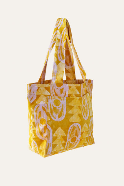 Batik Tote Bag Orange - Indego Africa