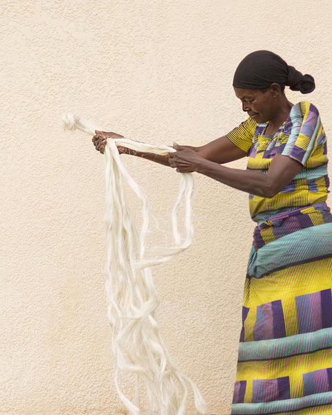 Mini Flora Raffia Plateau