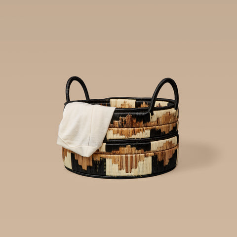 Kire Floor Basket in Black