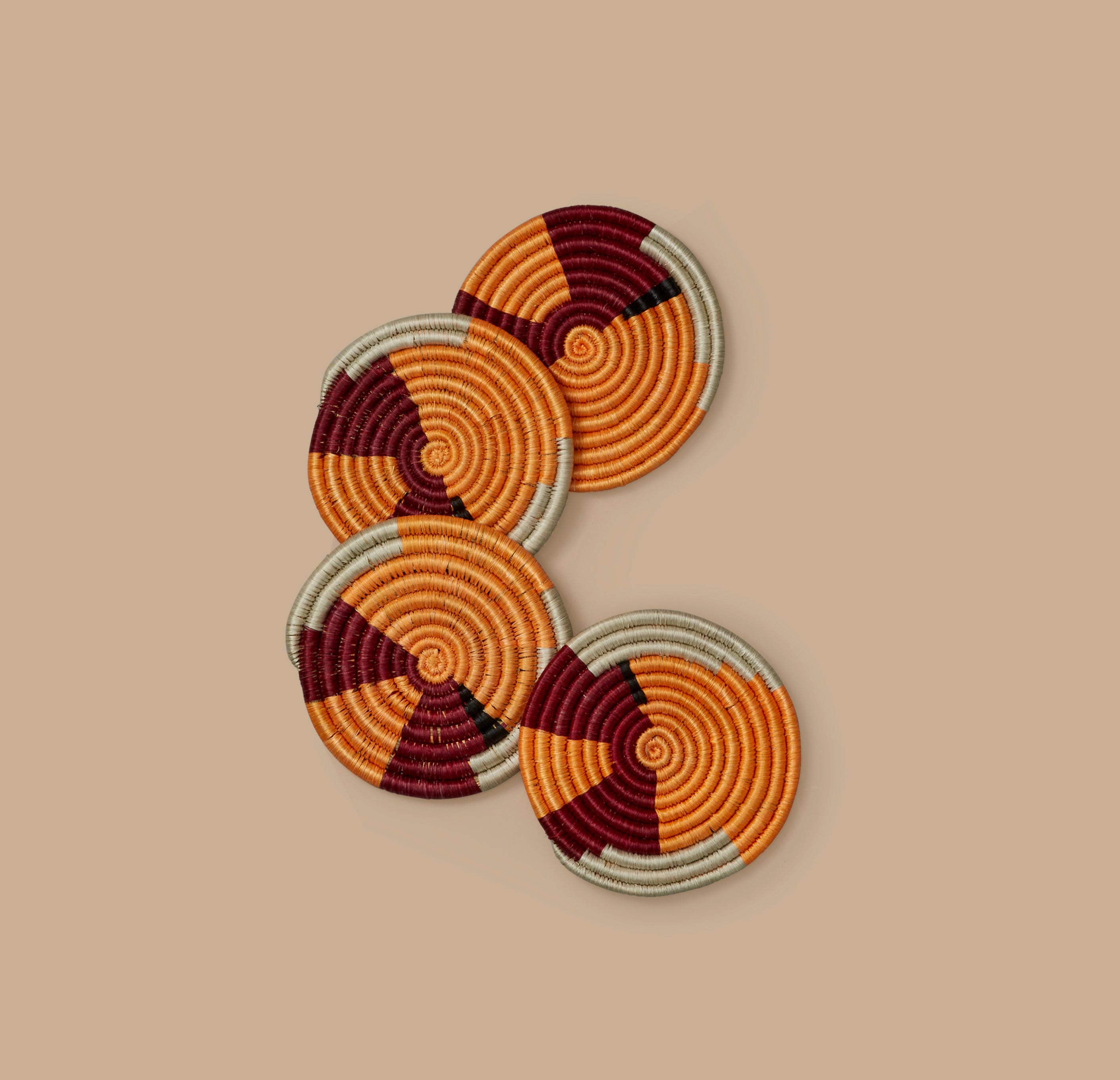 Amaryllis Coasters - Set of 4