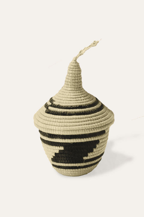 Peace Basket Ornament in Black