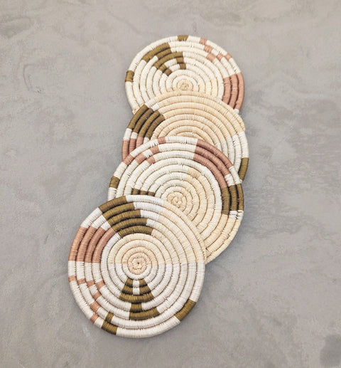 Mixed Abstract Form Set of 4 Coasters