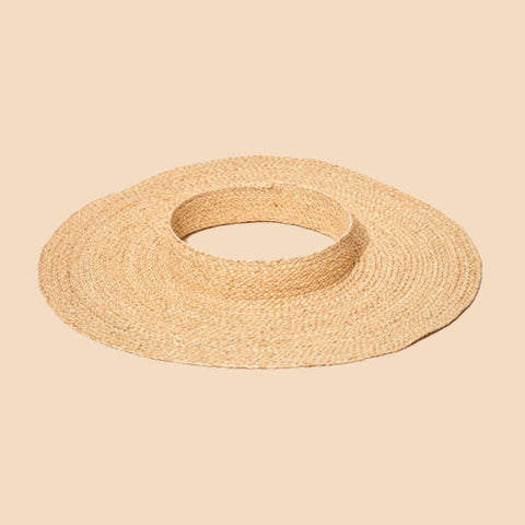 Embe Braided Raffia Sun Visor