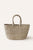 Braided Raffia Tote Sage and Natural
