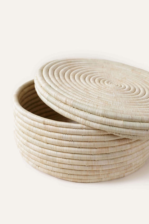 Round Lidded Basket