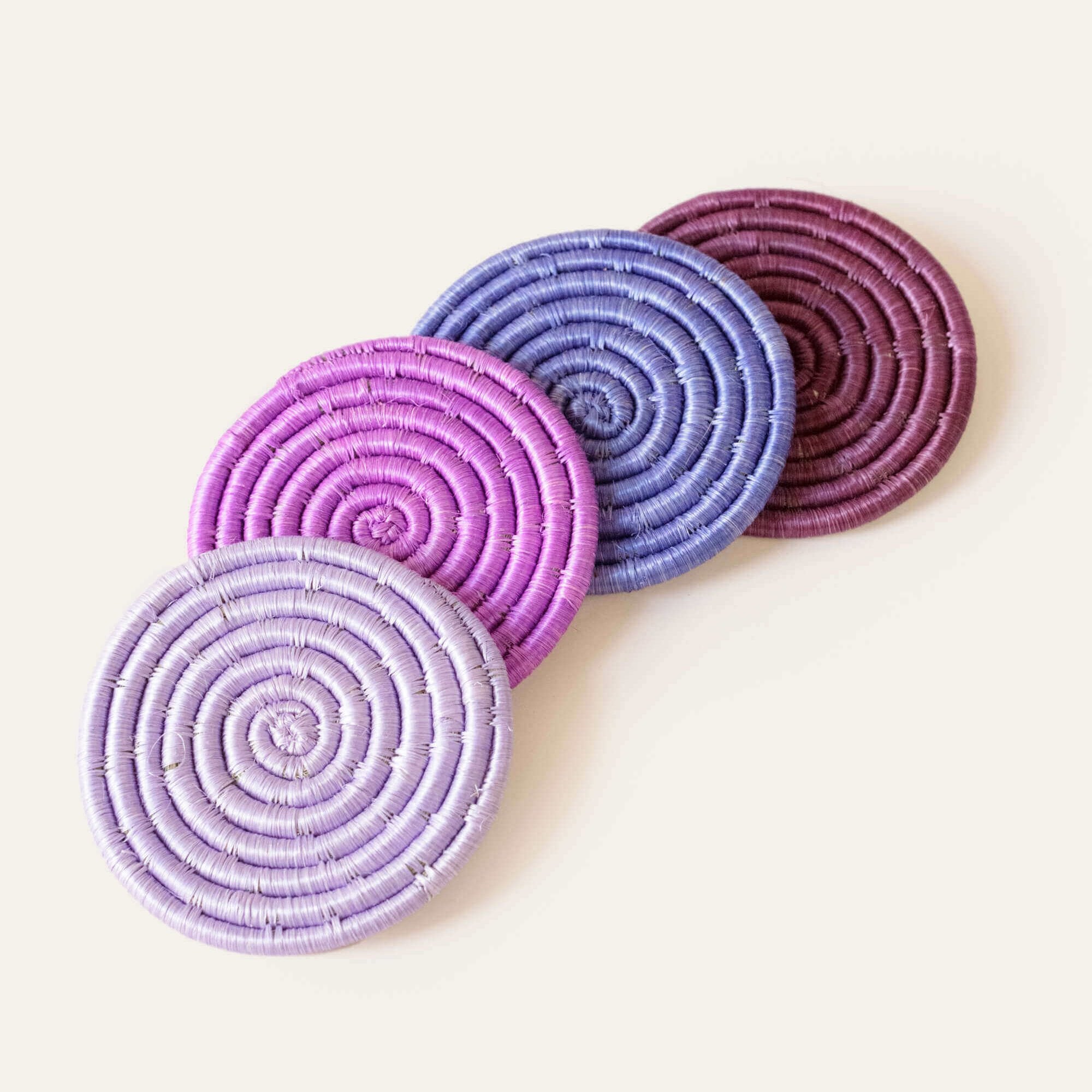 Solid Mixed Set of 4 Coasters - Thumbnail 4