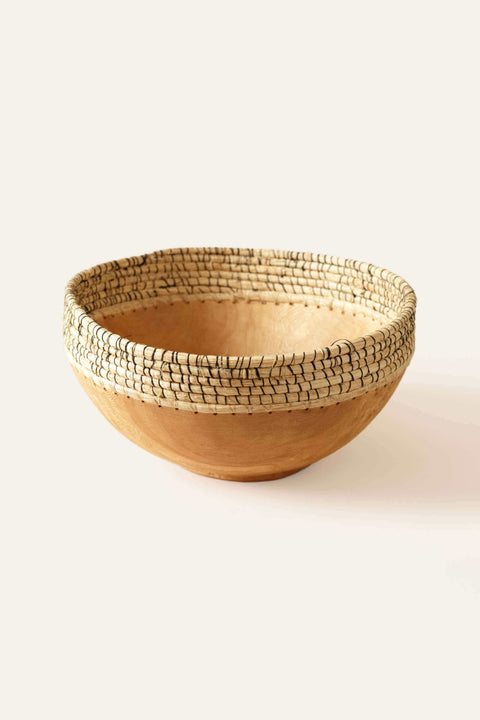 Copabu Wood + Raffia Medium Bowl