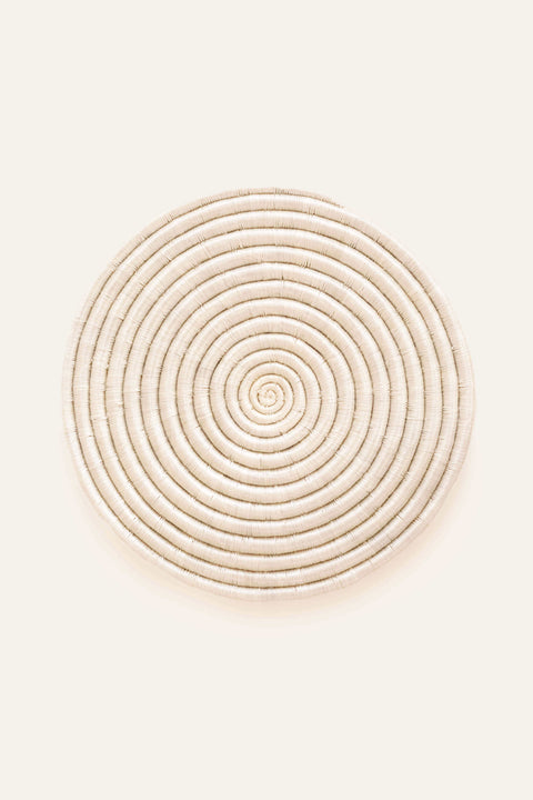 12" Sisal Placemat - White