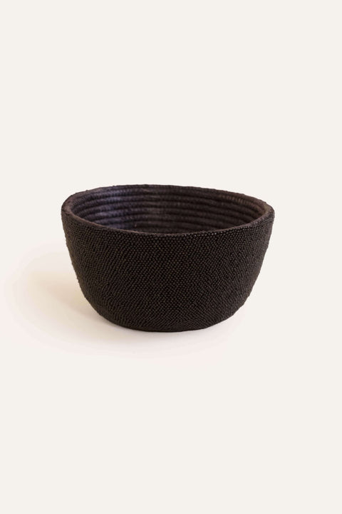 Small Beaded Bowl Black