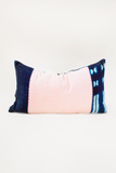 Ikat & Indigo Striped Pillow